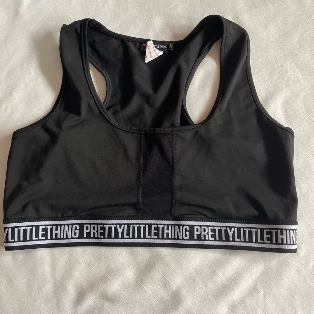 Pretty little thing sports bra / bra top mesh panel